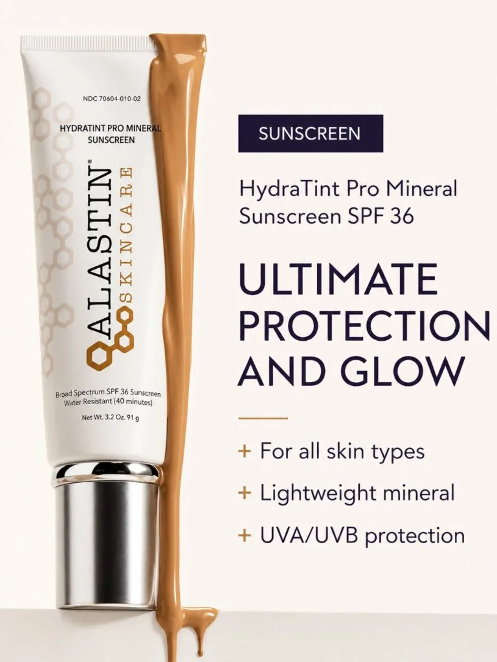 Alastin Hydrating Pro Mineral Broad Spectrum Sunscreen cream ( 3.2Oz / 91 g )